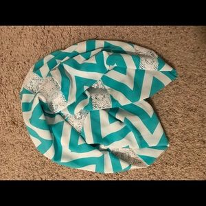 Teal Turquoise Infinity Scarf